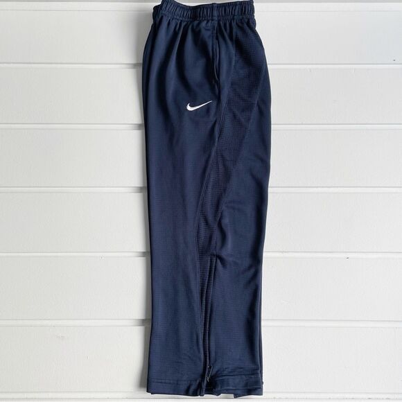 Nike Boys Lightweight Navy Track Pants Joggers Ankle Zip Sweatpants Size Small - Picture 5 of 13